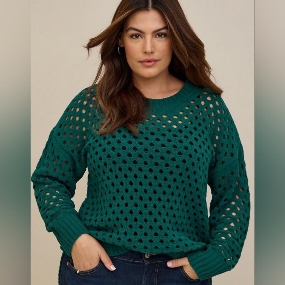 Chenille Pullover Sweater (SIZE 00 /M/L / 10) (B4-12)